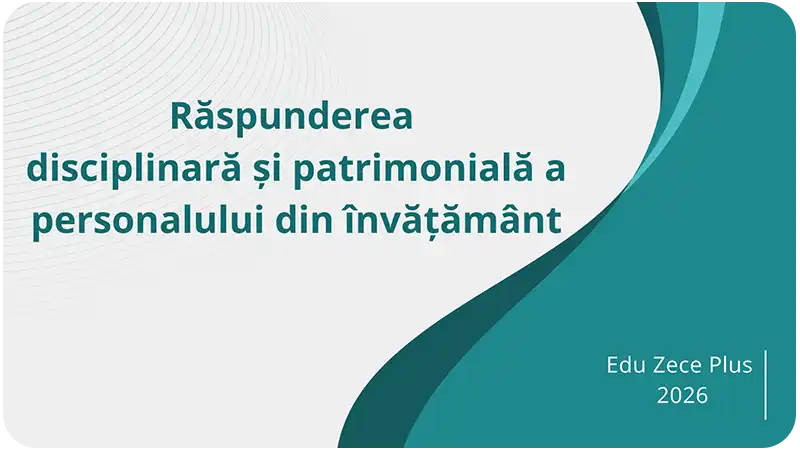 Răspunderea disciplinară și patrimonială