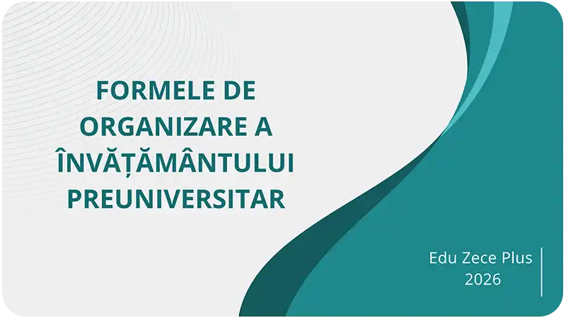 Formele de organizare a învățământului preuniversitar