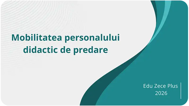 Mobilitatea personalului didactic de predare
