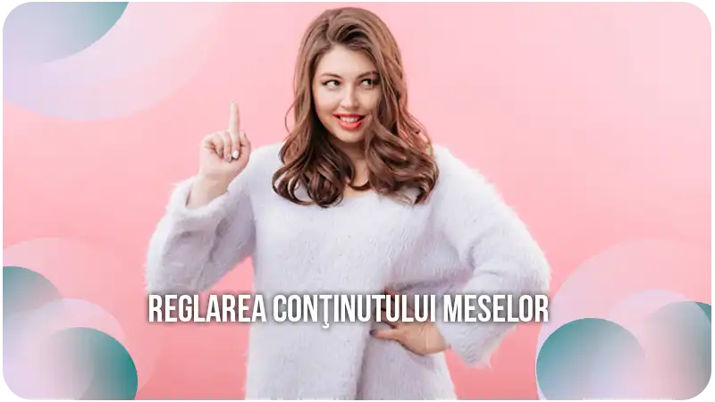 Reglarea conținutului meselor